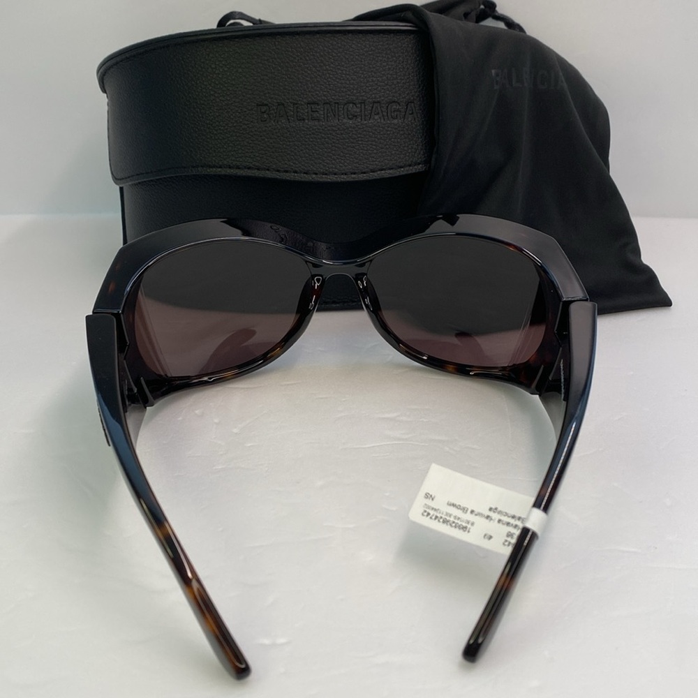 New Authentic BALENCIAGA BB0154s 002 72MM Butterfly Sunglasses - Picture 6 of 12